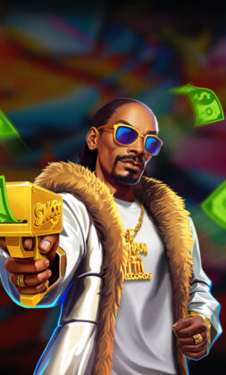 Screenshot des Spiels Snoop Dogg Dollars im BdmBet Casino, ein Beispiel für ein Spiel, das oft zu Bonusbedingungen beiträgt.
